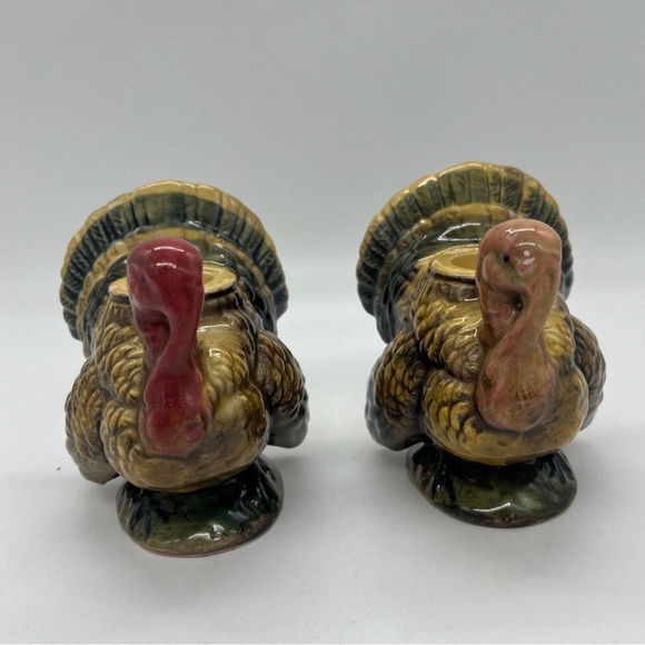 Vintage Napcoware Turkey Candle Holder Covered Dish Set Thanksgiving Table Decor - Picture 3 of 16